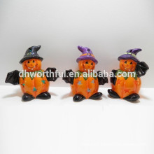 LED halloween ceramic pumpkin decor